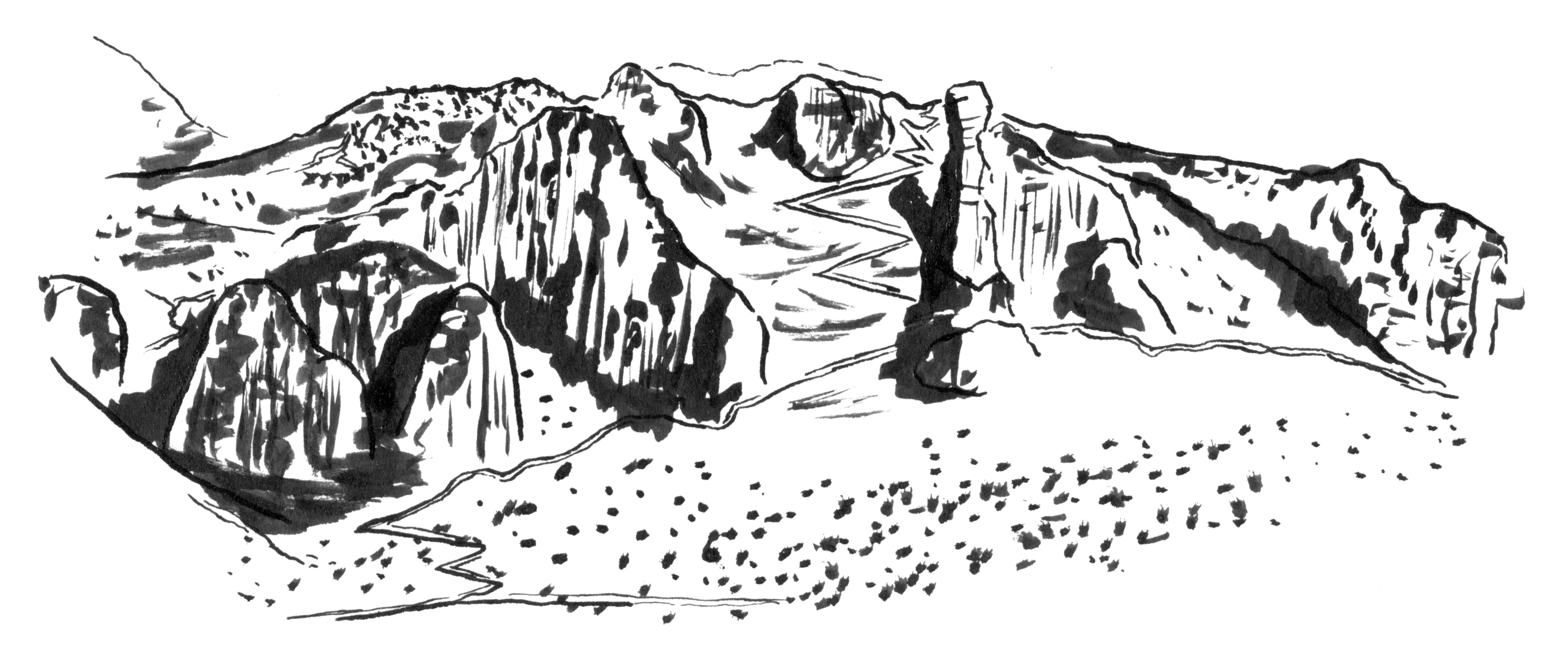 Monkey Face at Smith Rock, as seen from the west