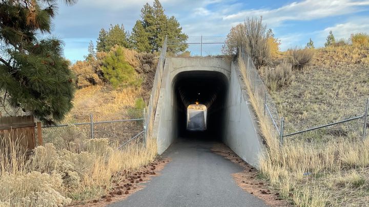 An overview of the canal tunnel, facing east.